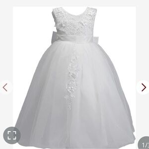 Girls Ball Gown Bridesmaid Dress Tulle Princess Party Dresses
